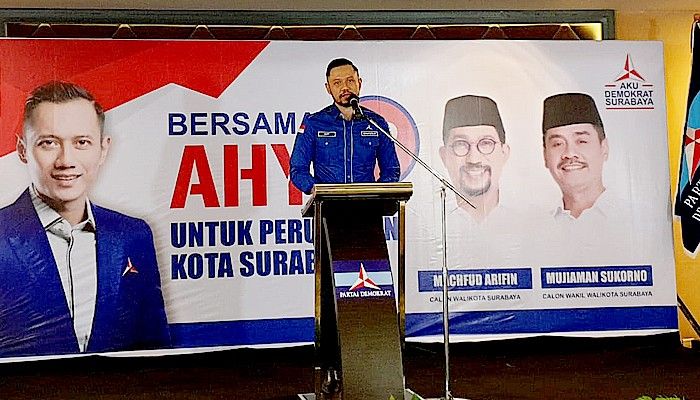 Ingin menangkan MaJu di Pilwali Surabaya, AHY ingatkan kesiapan saksi di TPS.