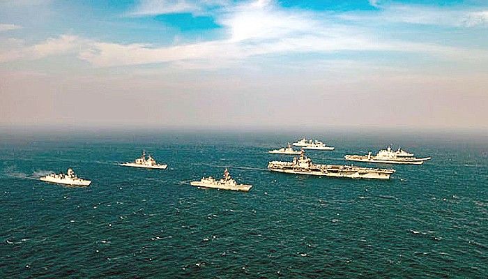 USS Nimitz dan Carrier Strike Group (CSG) mulai latihan fase kedua di Laut Arab, India Barat.