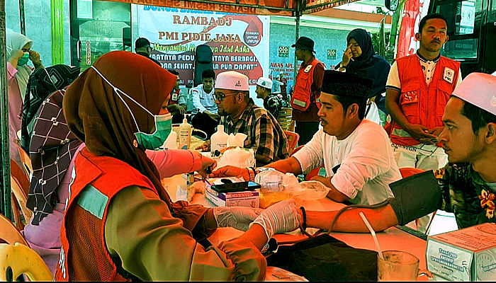 PMI Pidie Jaya dan PT Maar Motor, sukses adakan Donor Darah.