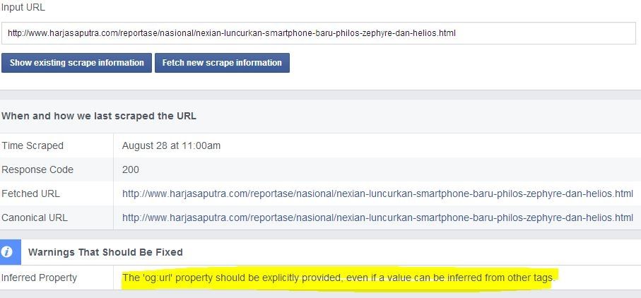 Debug feature from facebook