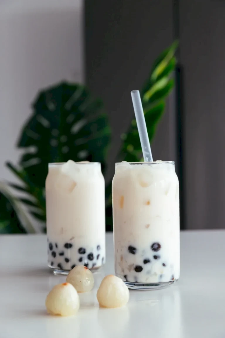 Teh Susu Bubble Leci – Boba Leci