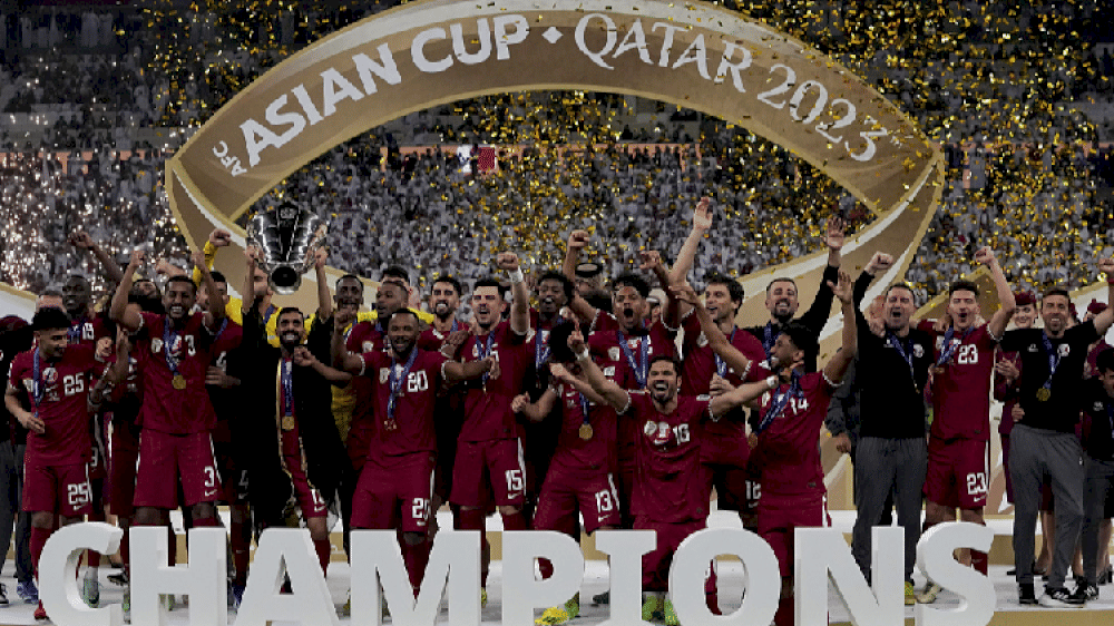 13968 qatar pertahankan gelar piala asia berkat hattrick penalti afif