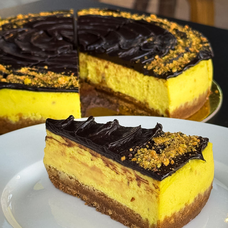 Choco-Pistachio Cheesecake