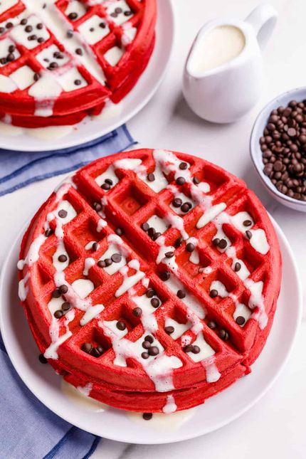 Red Velvet waffle