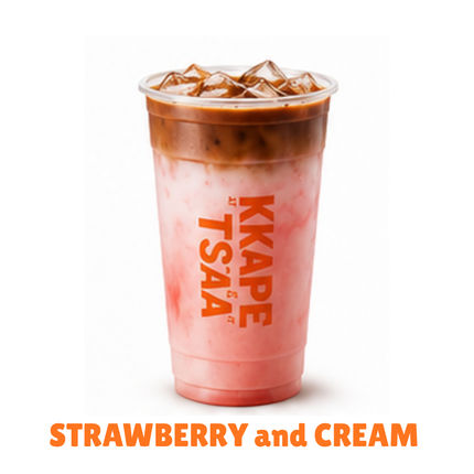 Strawberry and Cream Iced Latte