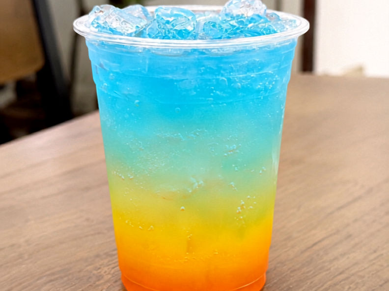 Honey Orange Blueberry Soda 🍊🫐✨