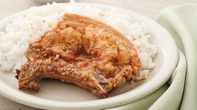 PORK CHOP + RICE