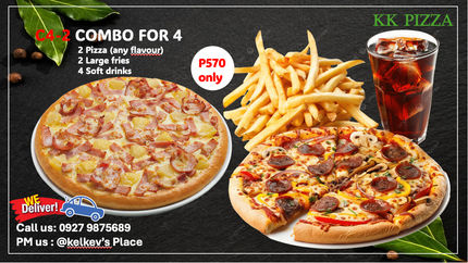 C4-2 PIZZA COMBO FOR 4