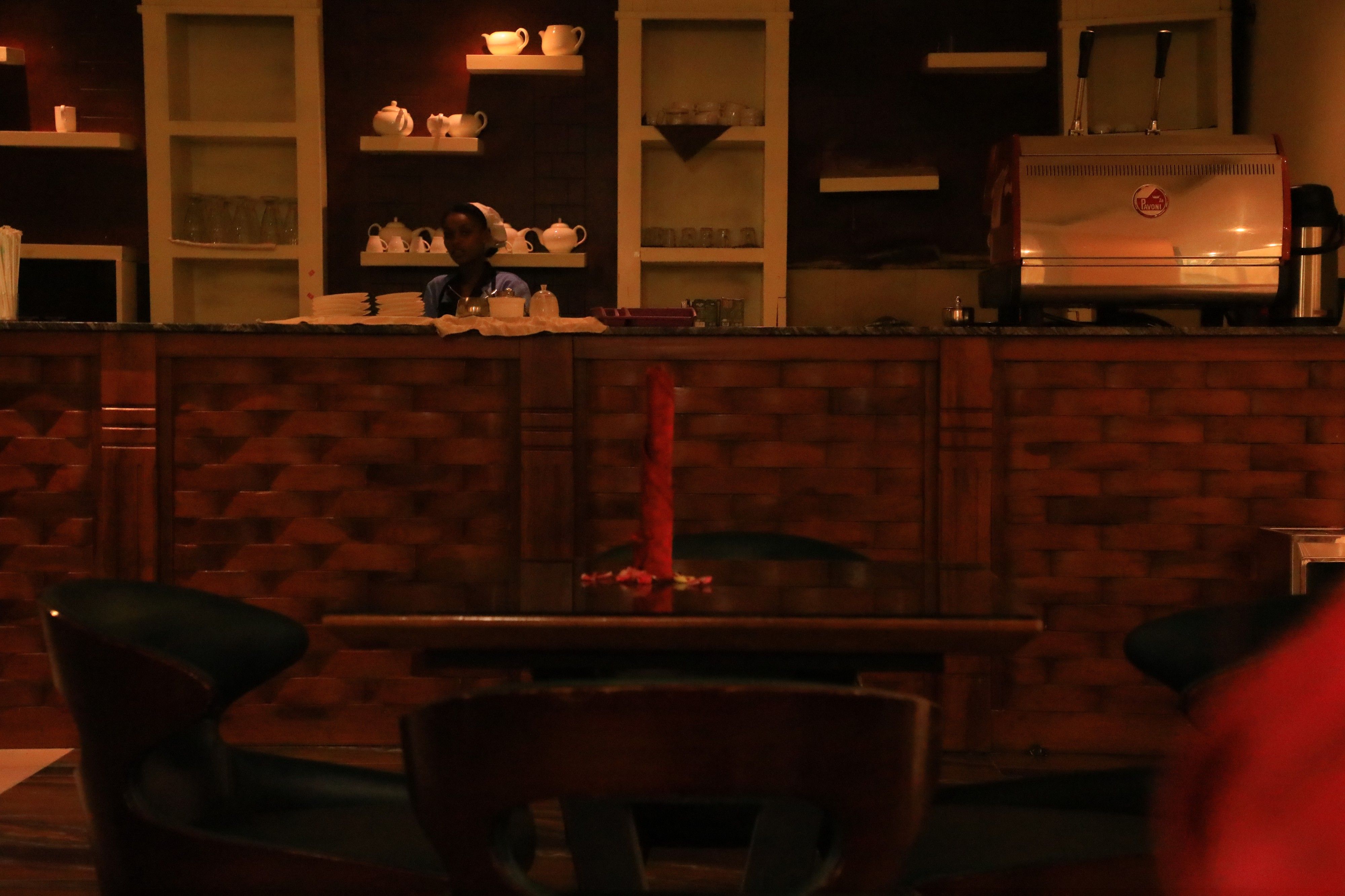 Elegant bar lounge seating