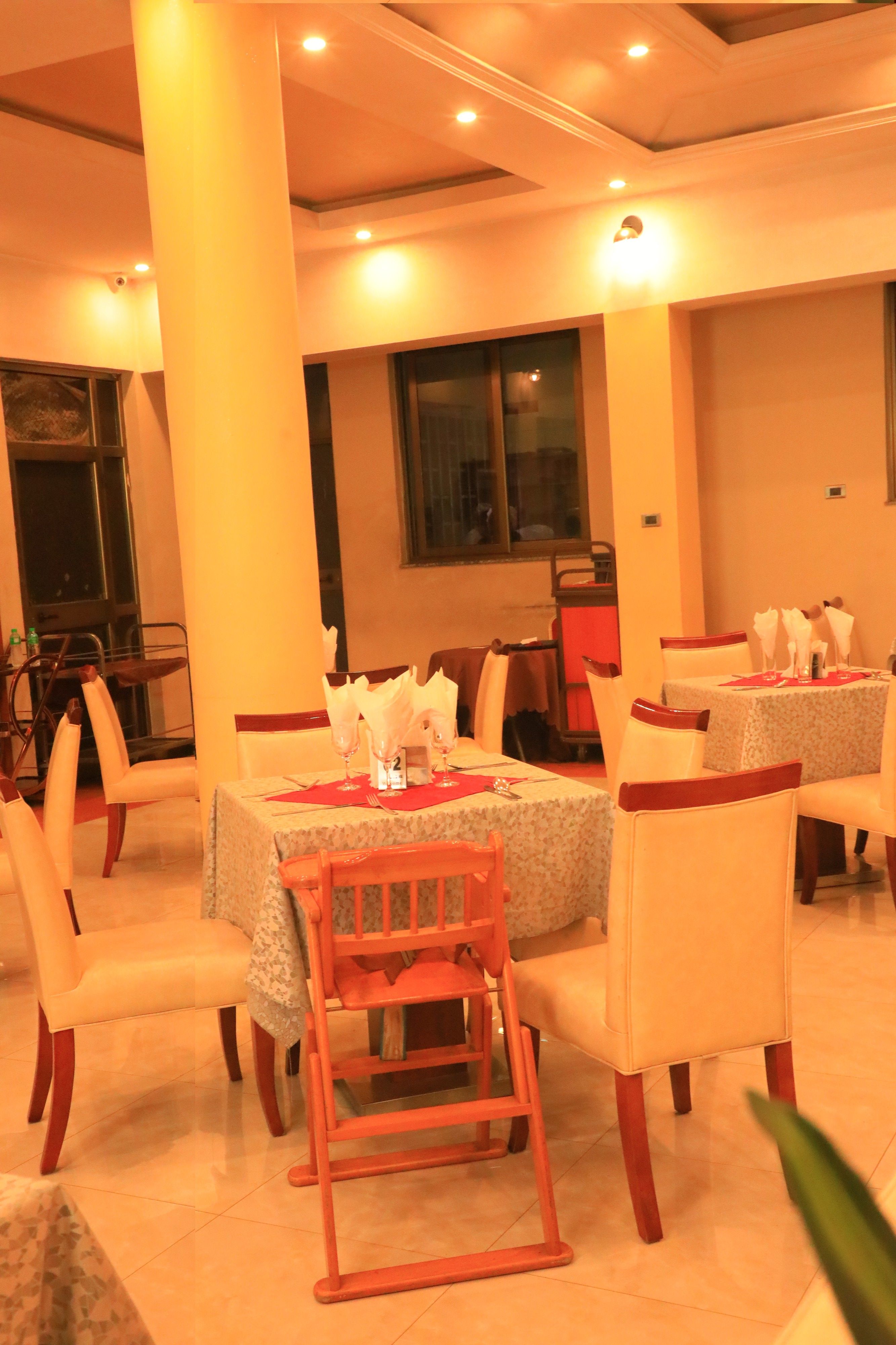 Luxury dining room view