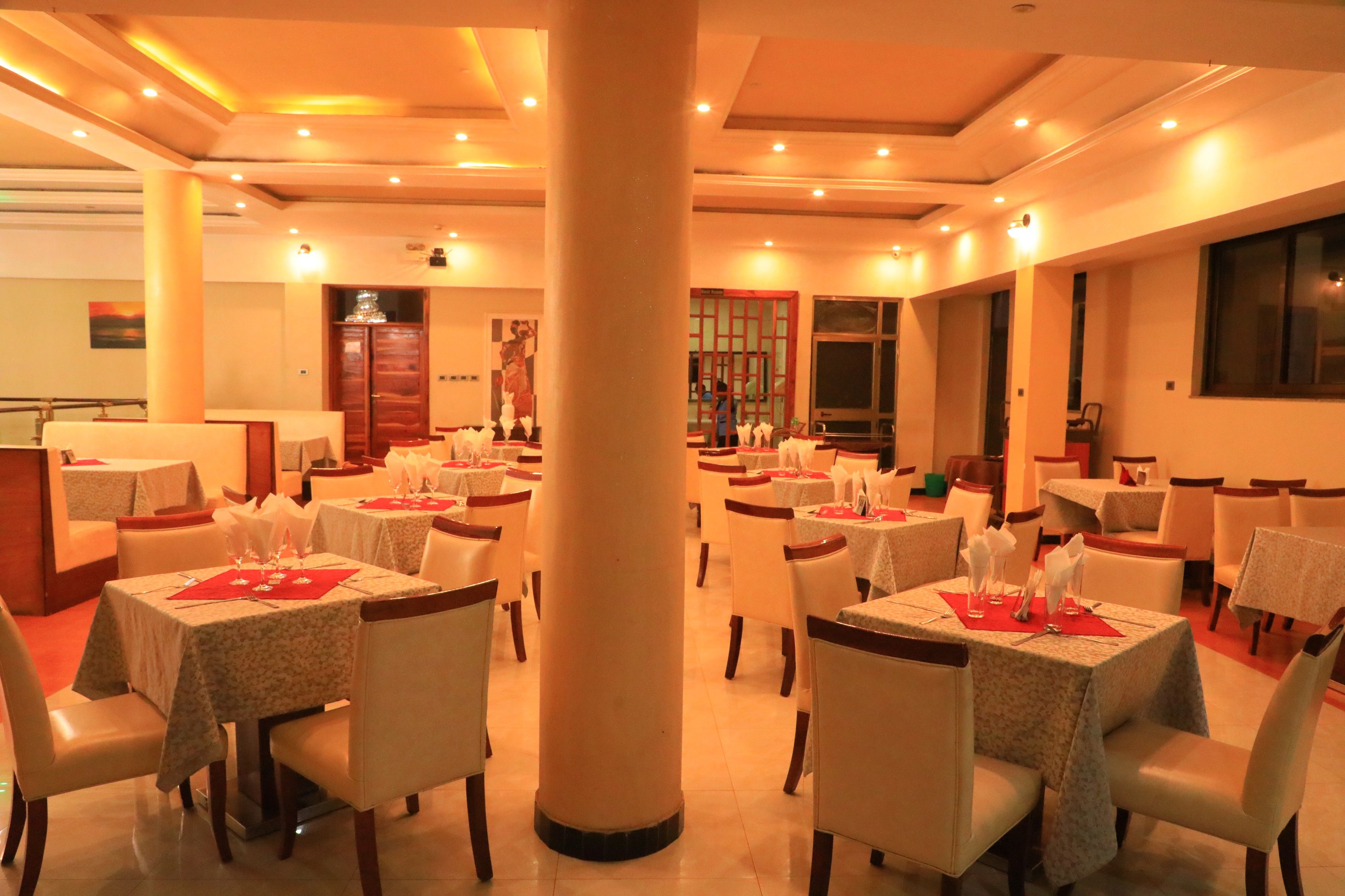 Restaurant evening atmosphere