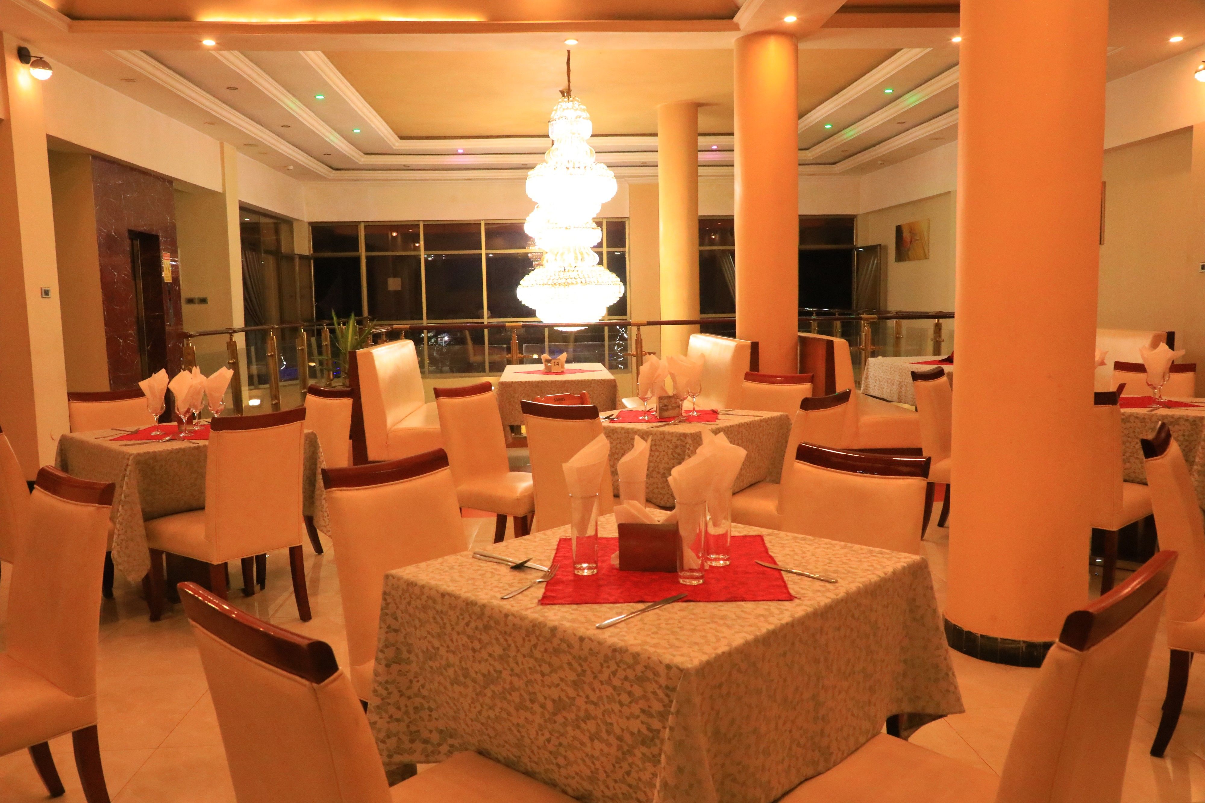 Comfortable dining chairs and tables