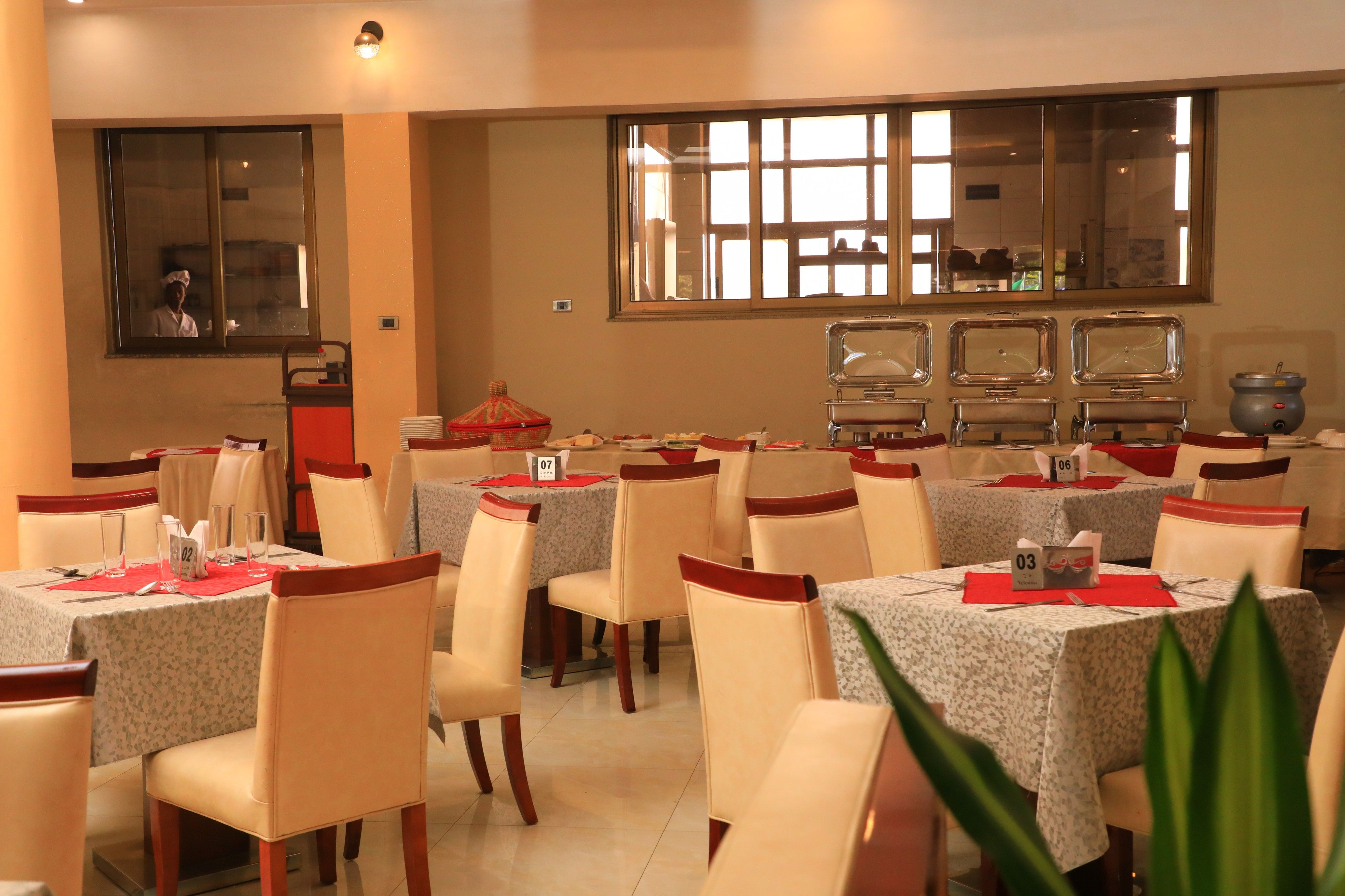 Luxury restaurant ambience
