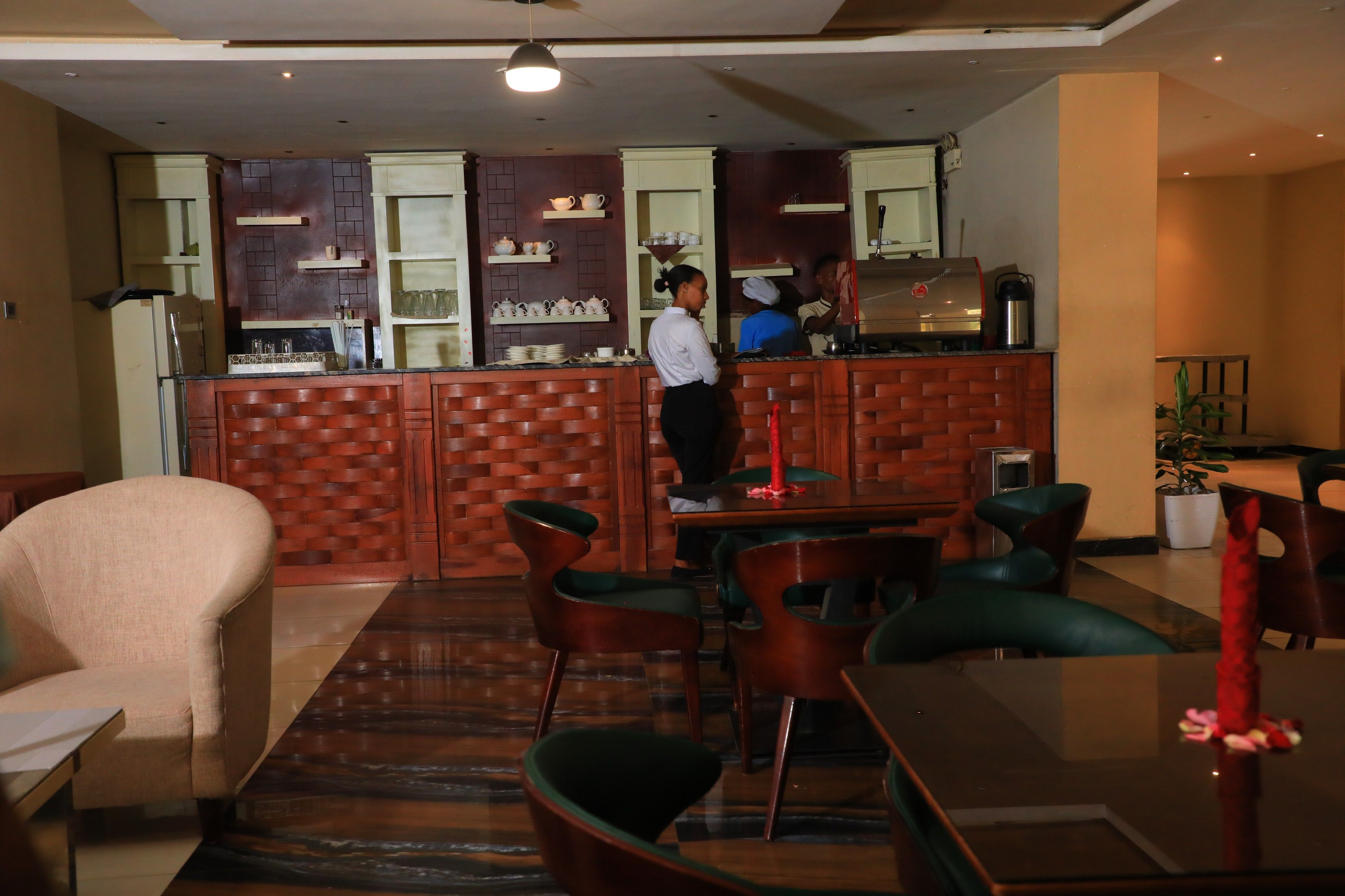 Luxury bar lounge atmosphere
