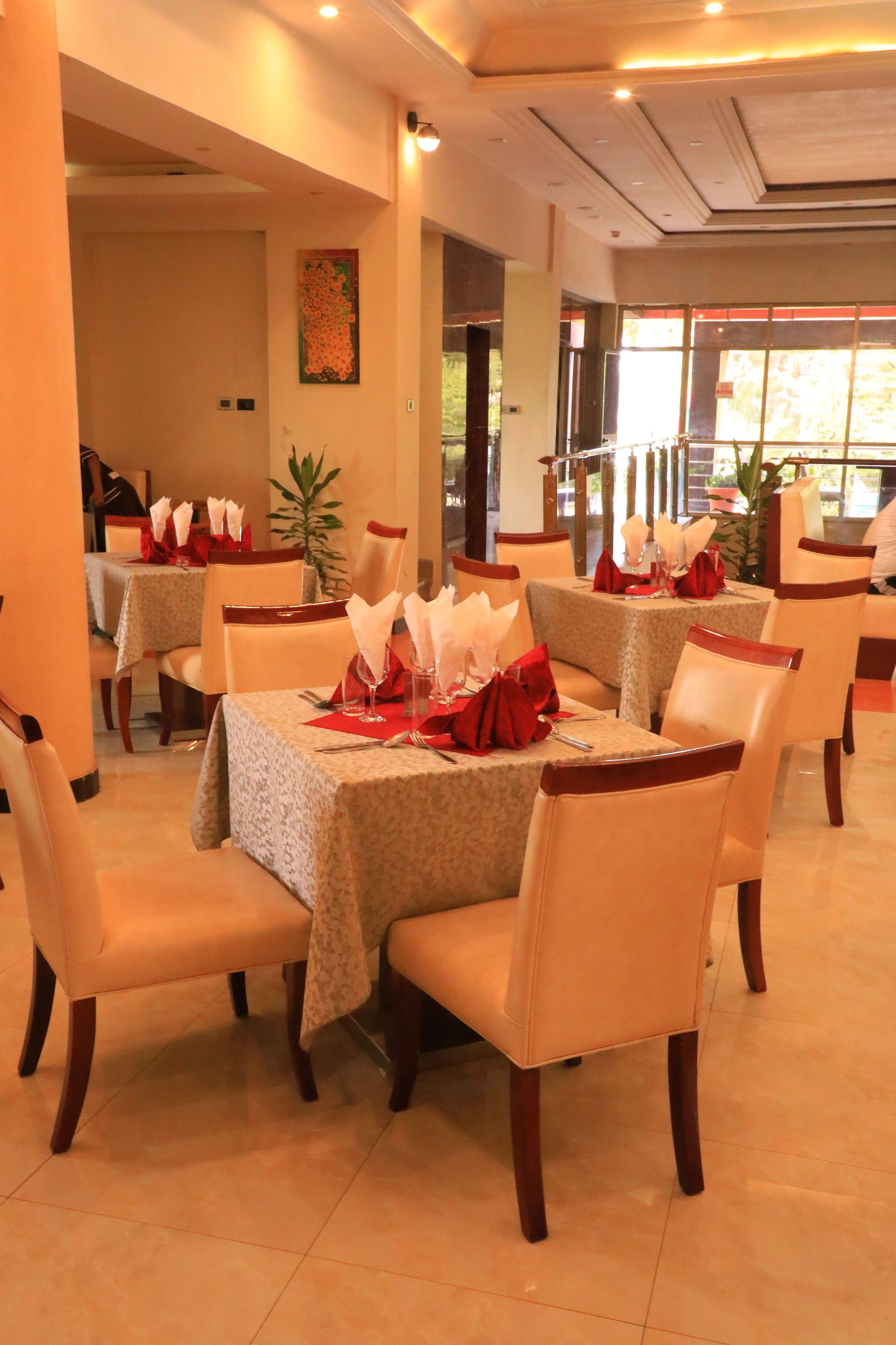Luxury restaurant interior