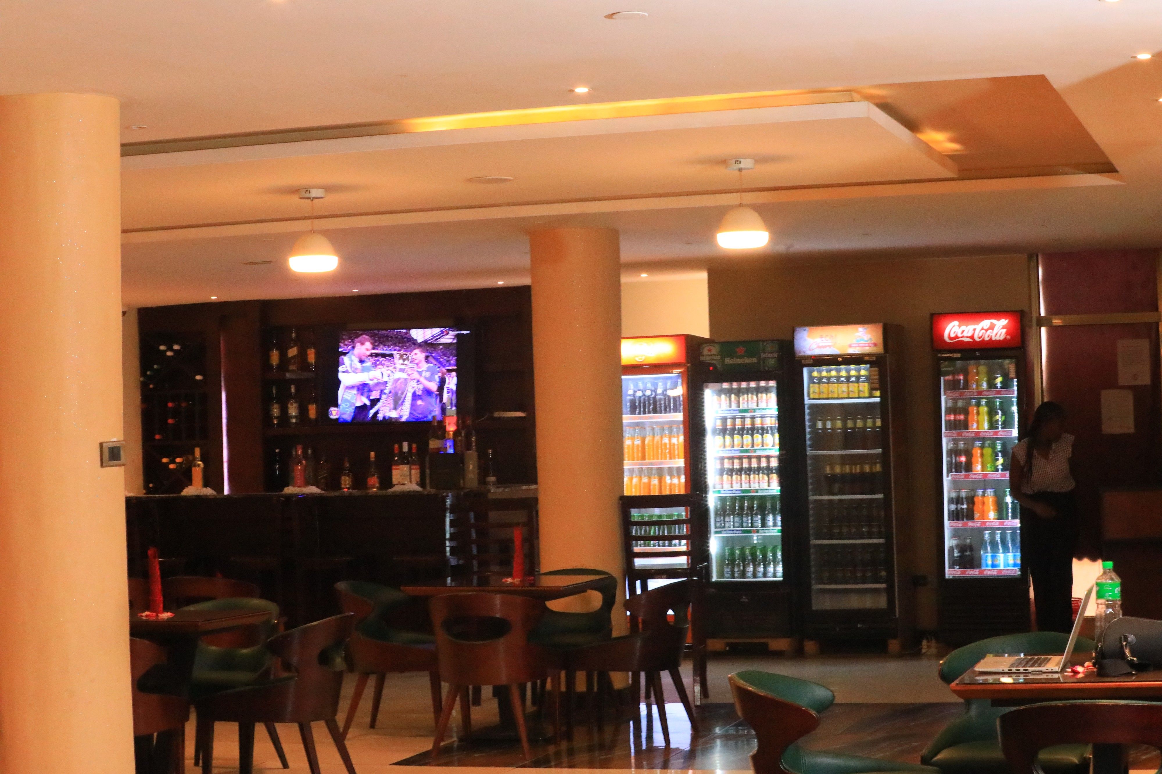 Luxury cocktail bar counter