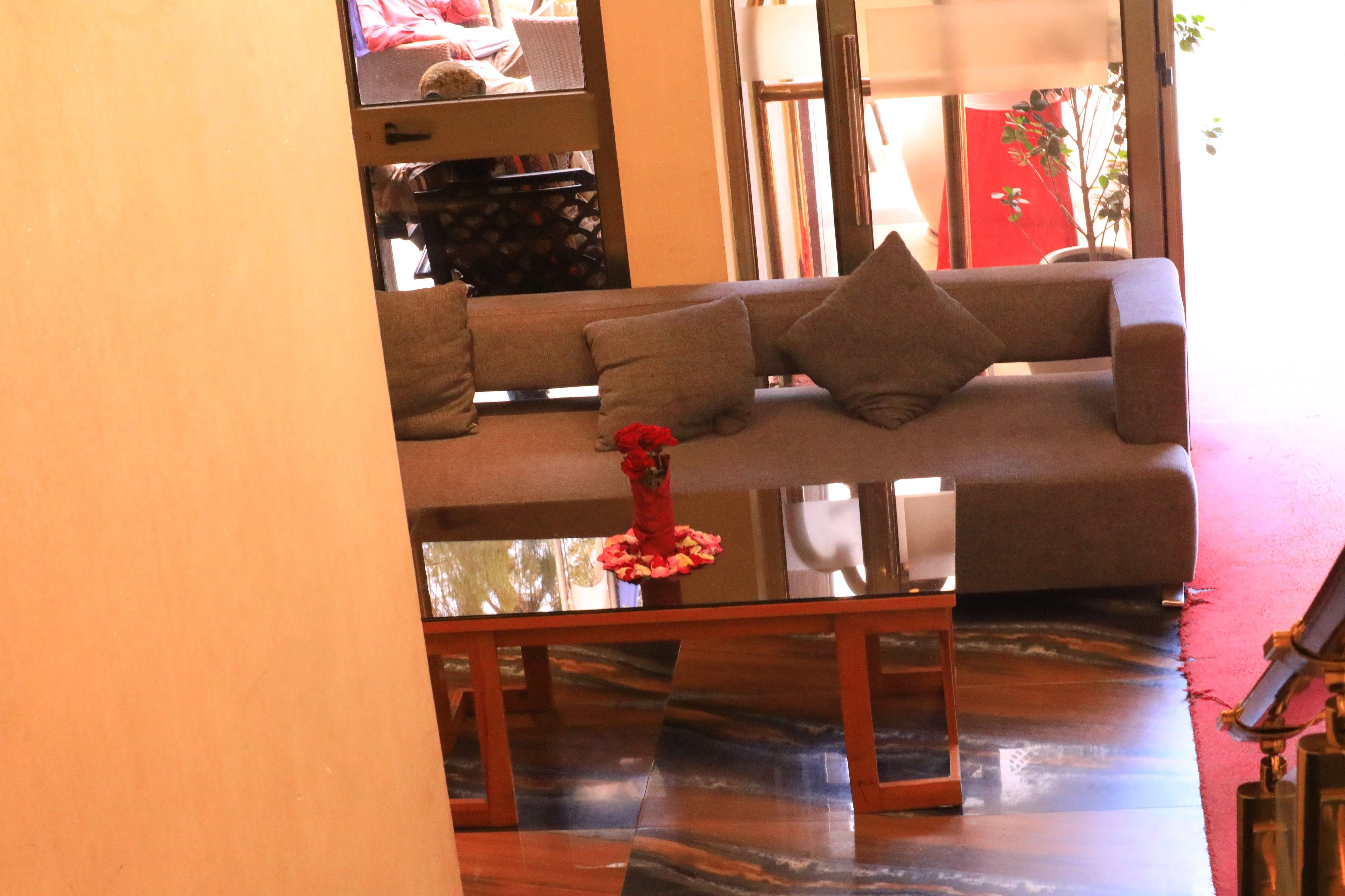 Stylish reception and waiting area