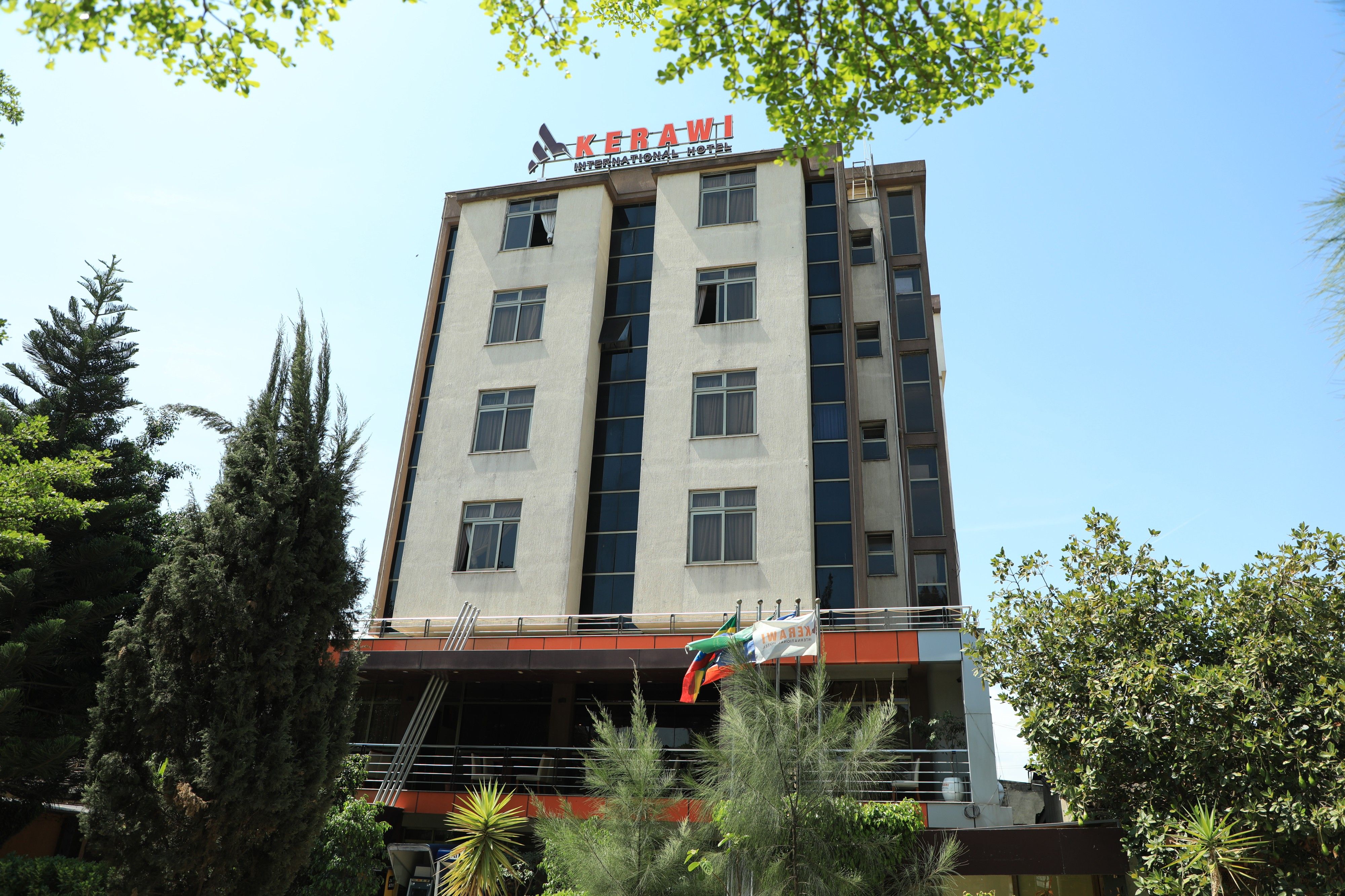 Luxury hotel exterior view