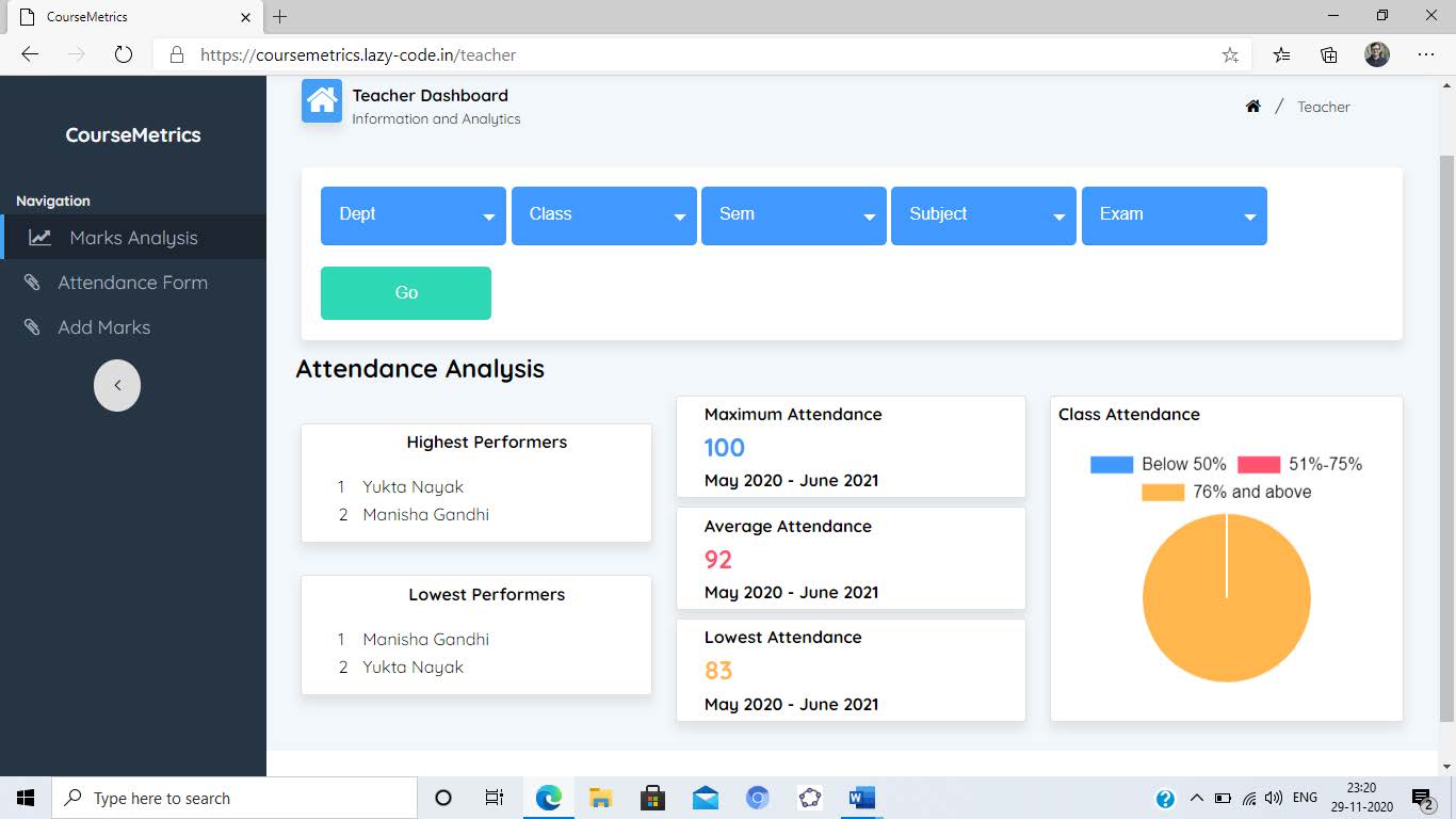 Course Metrics