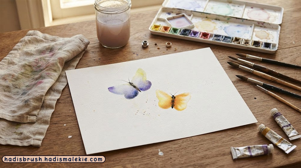 watercolor butterfly painting tutorial