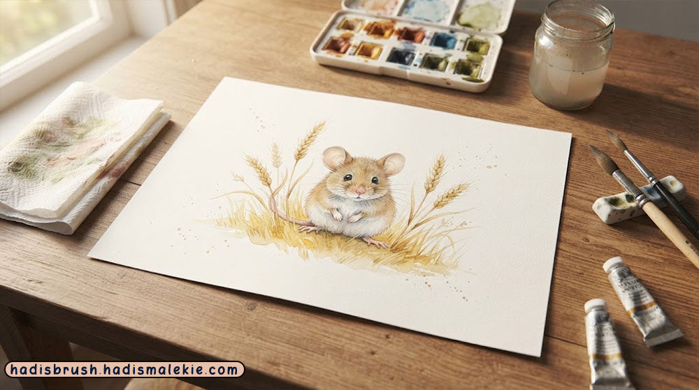 watercolor mouse painting tutorial