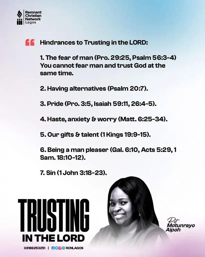 Trusting in the LORD quote 3