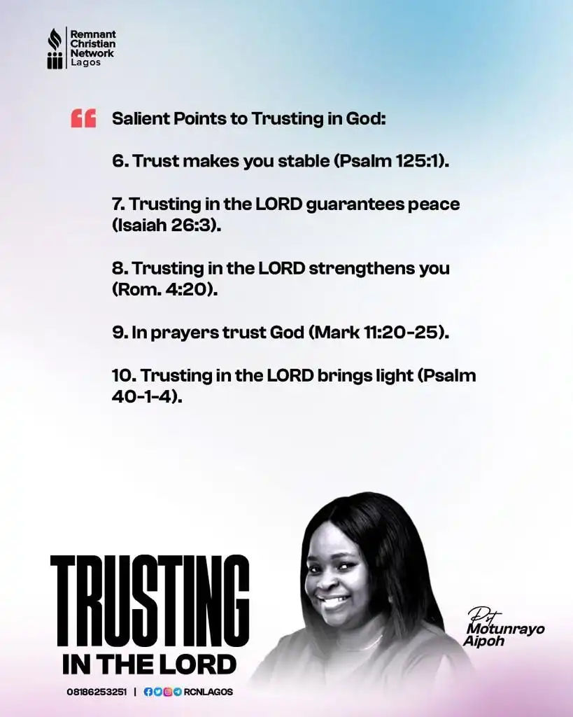 Trusting in the LORD quote 2