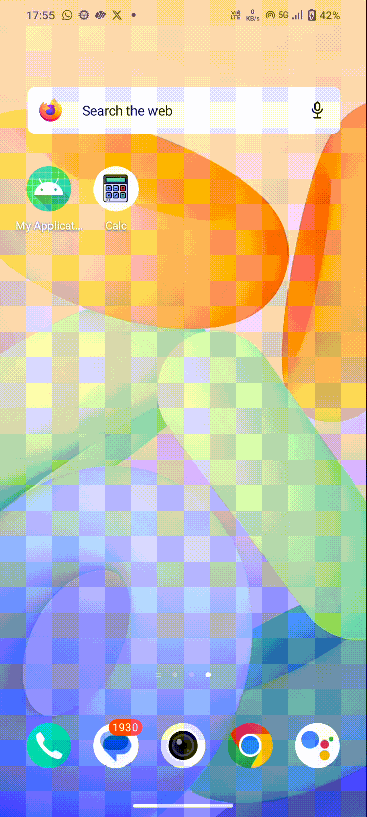 App icon on mobile screen
