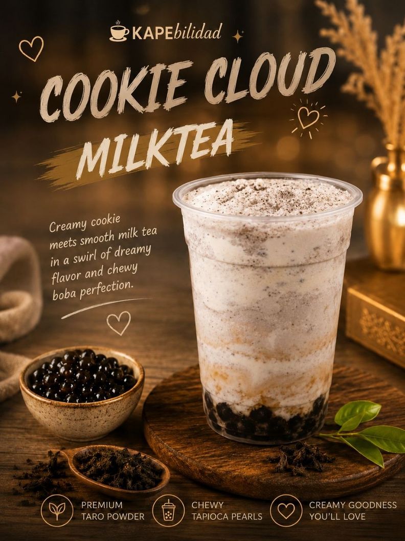 🍪 Cookie Cloud Milk Tea