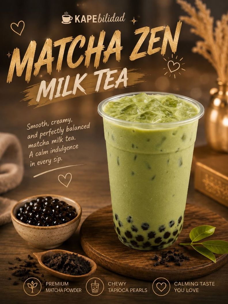 🍵 Matcha Zen Milk Tea