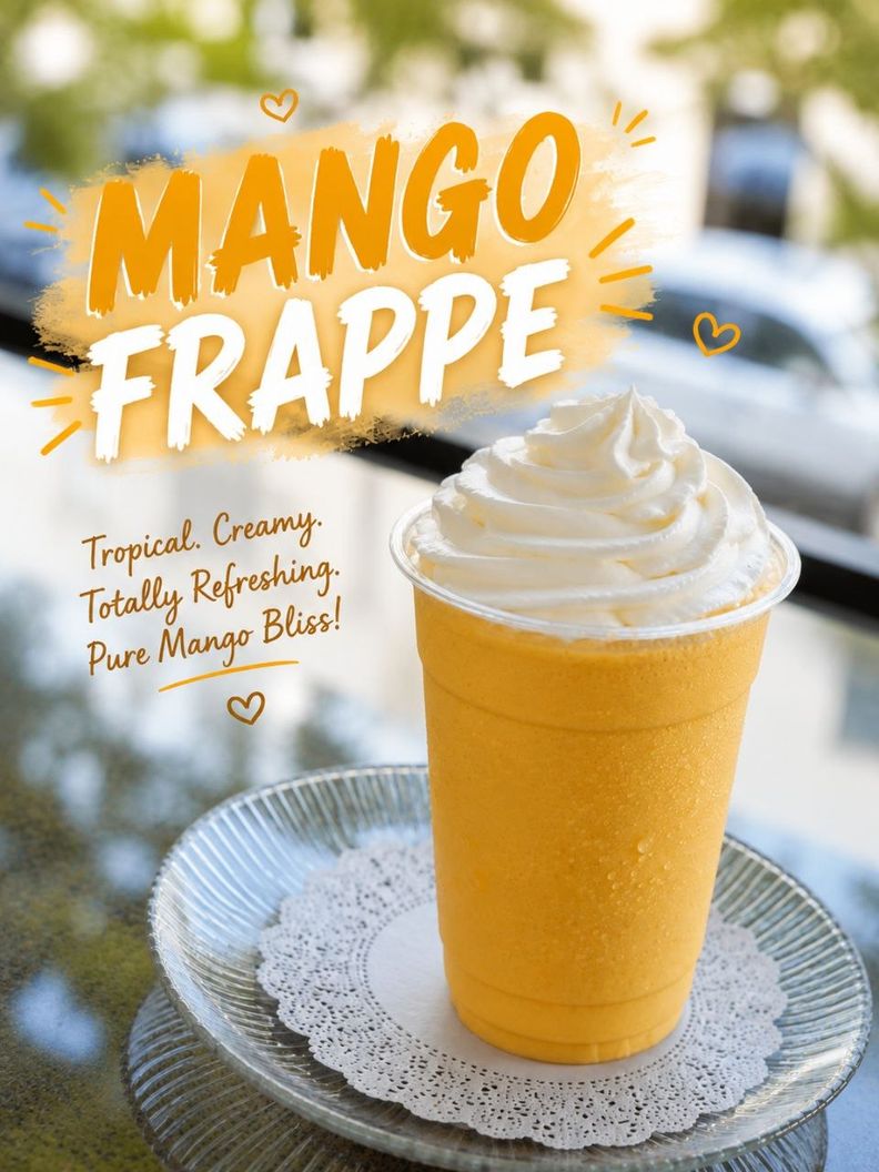🥭🥤 Mango Frappe