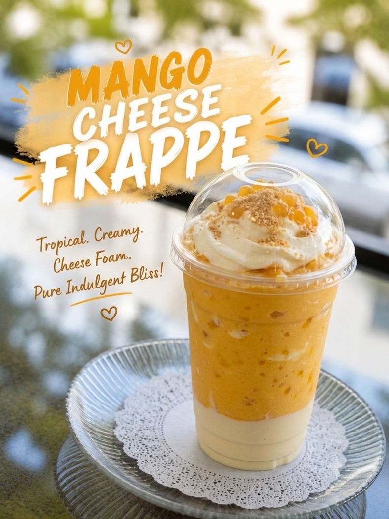 🧀🥤Mango Cheesecake Frappe