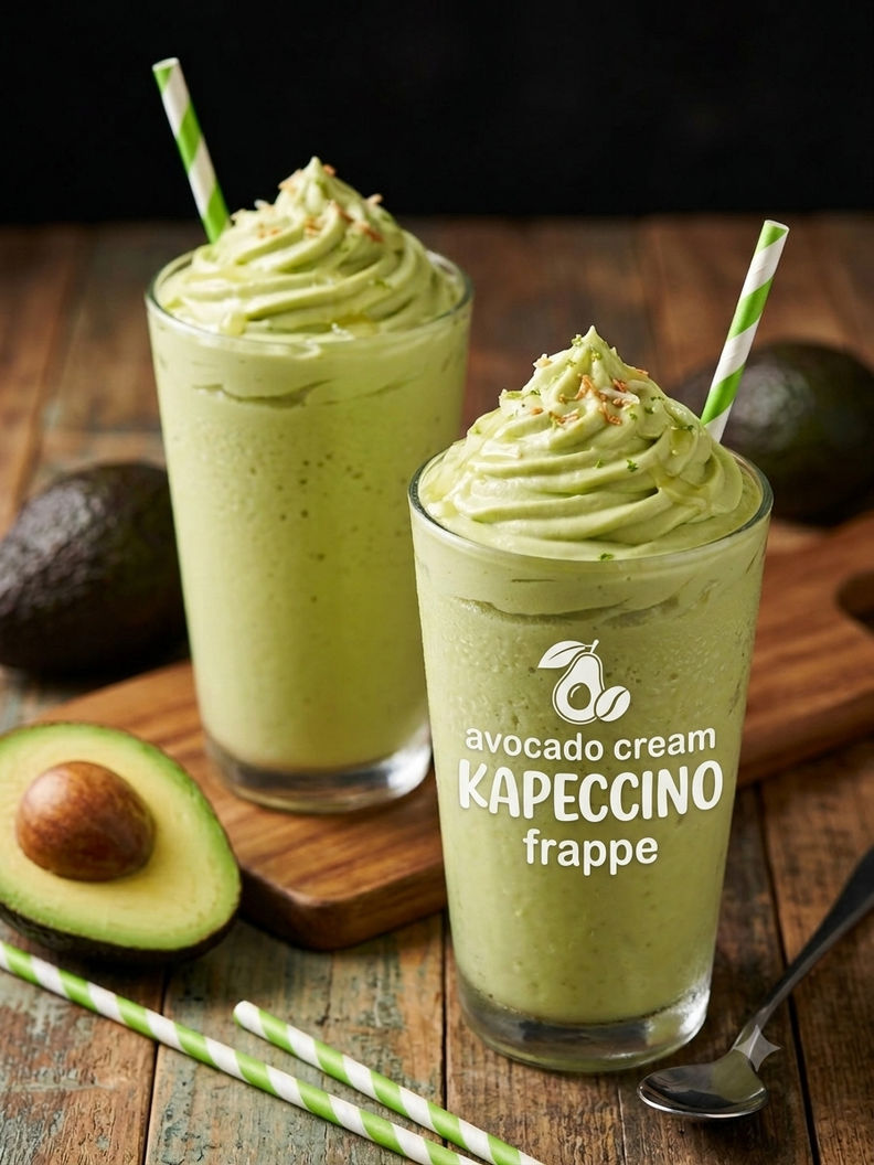 Avocado Cream Kapeccino Frappe
