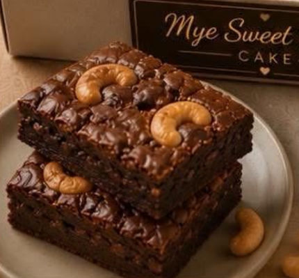 Fudgy Cashew Brownies