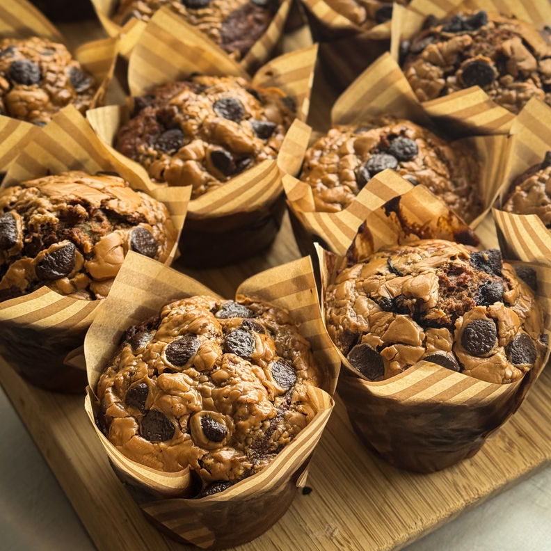 Banana-Biscoff Muffins