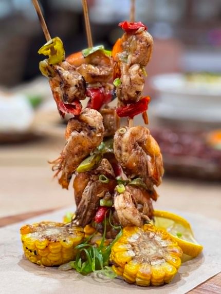 Grilled Shrimp Tower