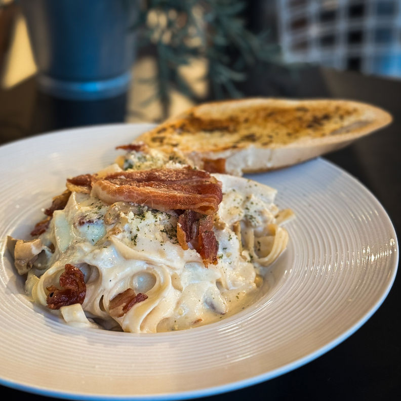 Bacon and Mushroom Carbonara