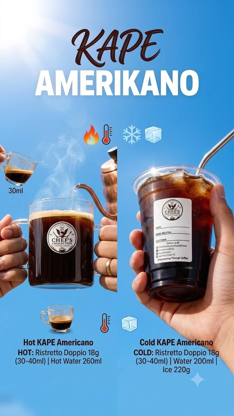 Kape Amerikano (Hot or Iced)