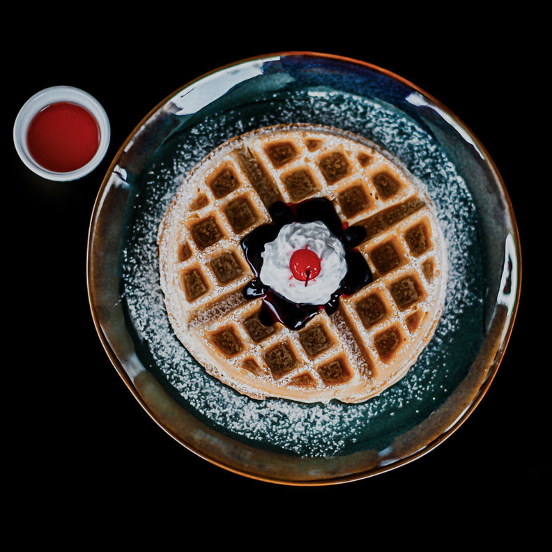 Blueberry waffle