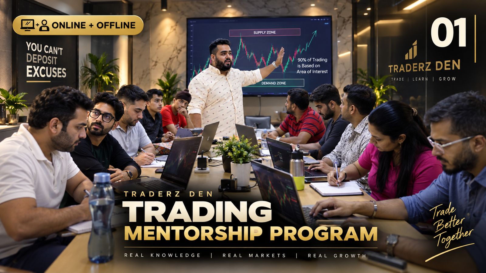 Traderz Den trading mentorship classroom