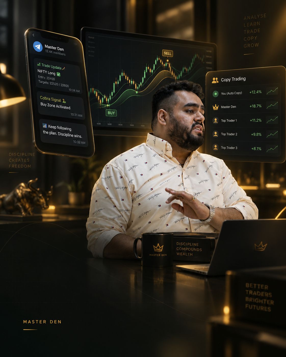 Master Den trading community and market tools