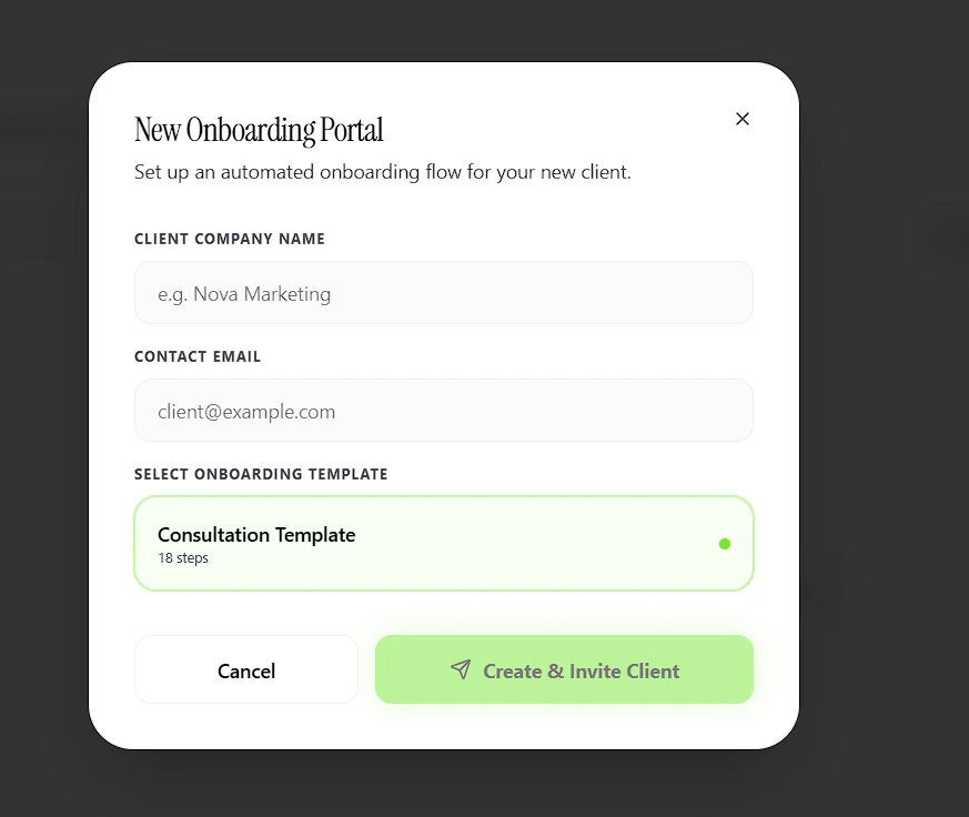 Agencify Clients Dashboard