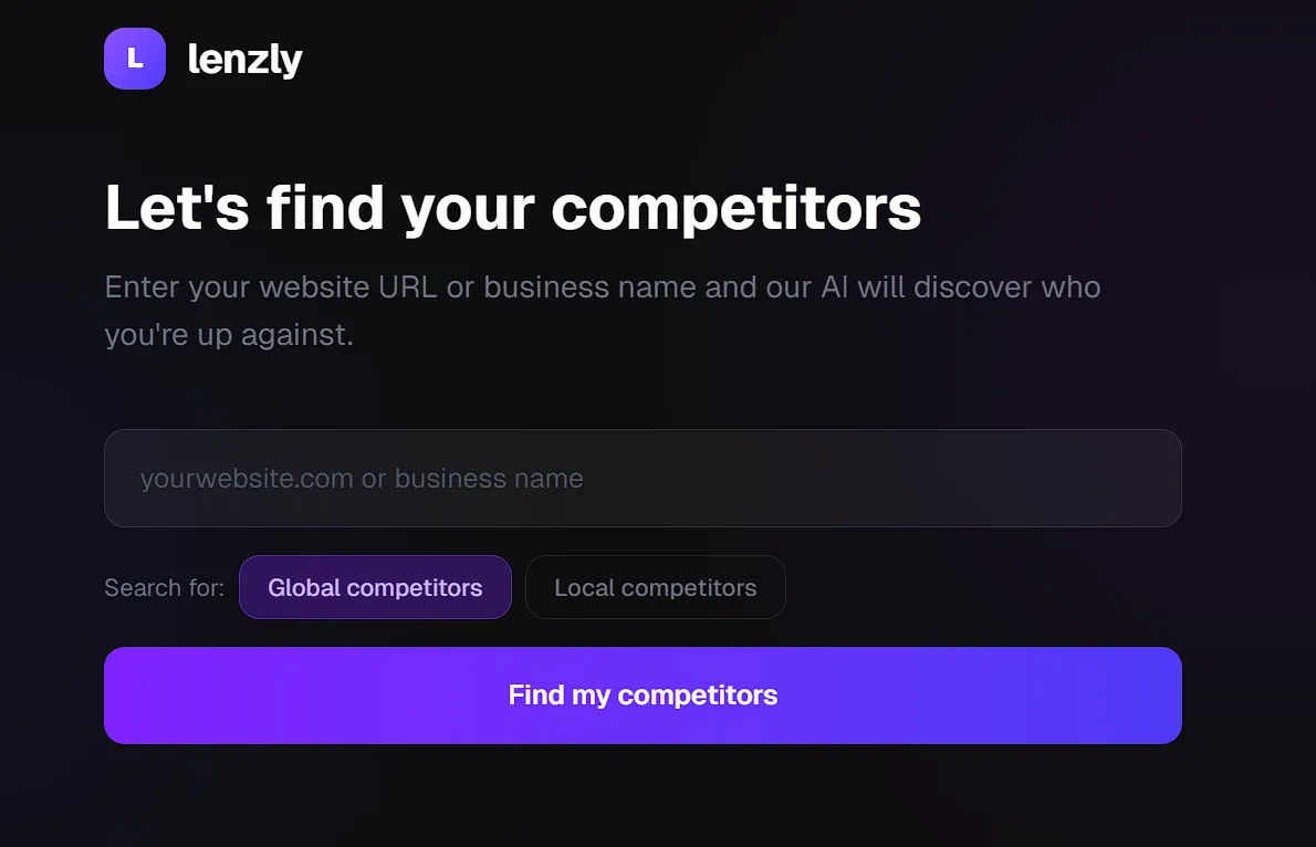 Let's find your competitors