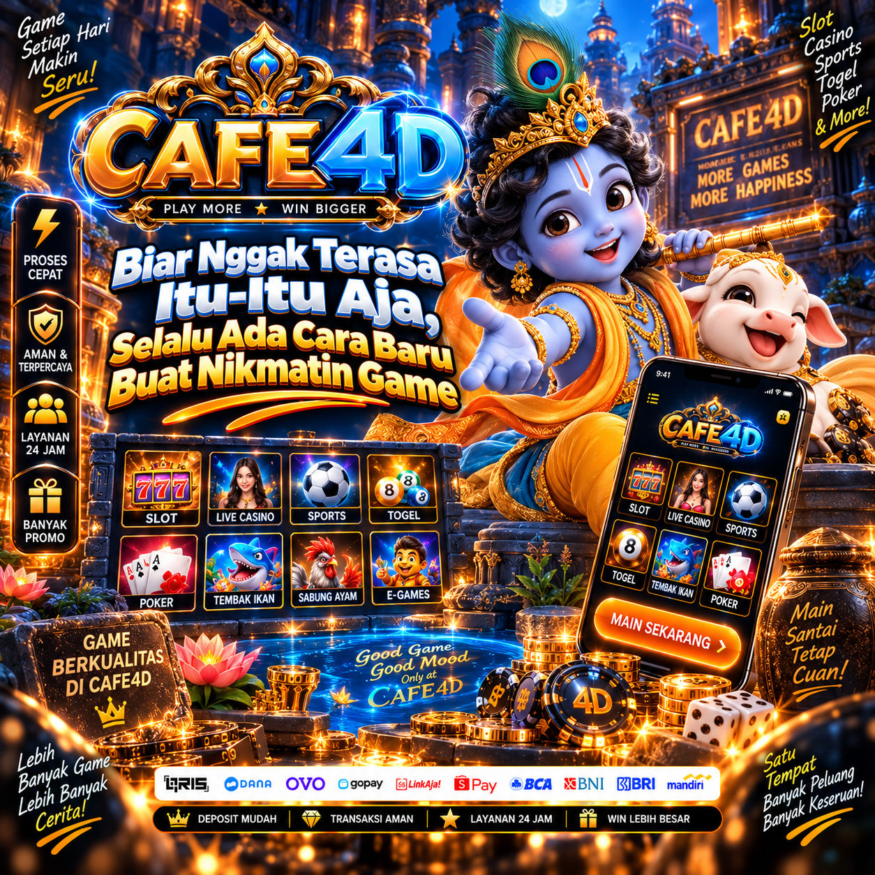 CAFE4D | Biar Nggak Terasa Itu-Itu Aja, Selalu Ada Cara Baru Buat Nikmatin Game