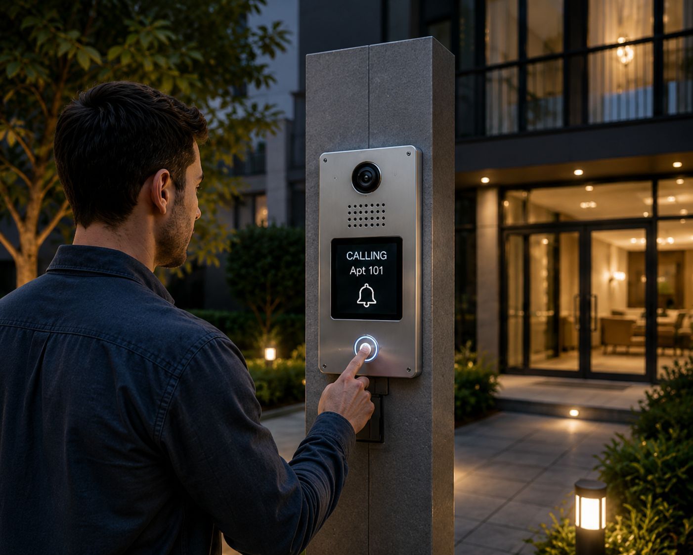 Visitor Calling Apartment