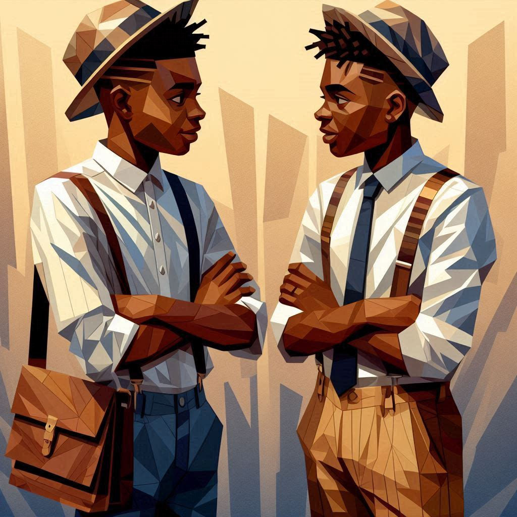 Two students chatting