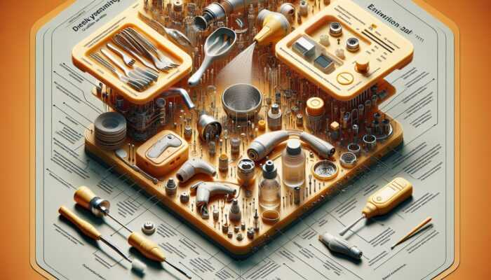 Weekly hearing aid cleaning process with disassembly, tools, drying, reassembly, inspection, and lubrication for enhanced performance.