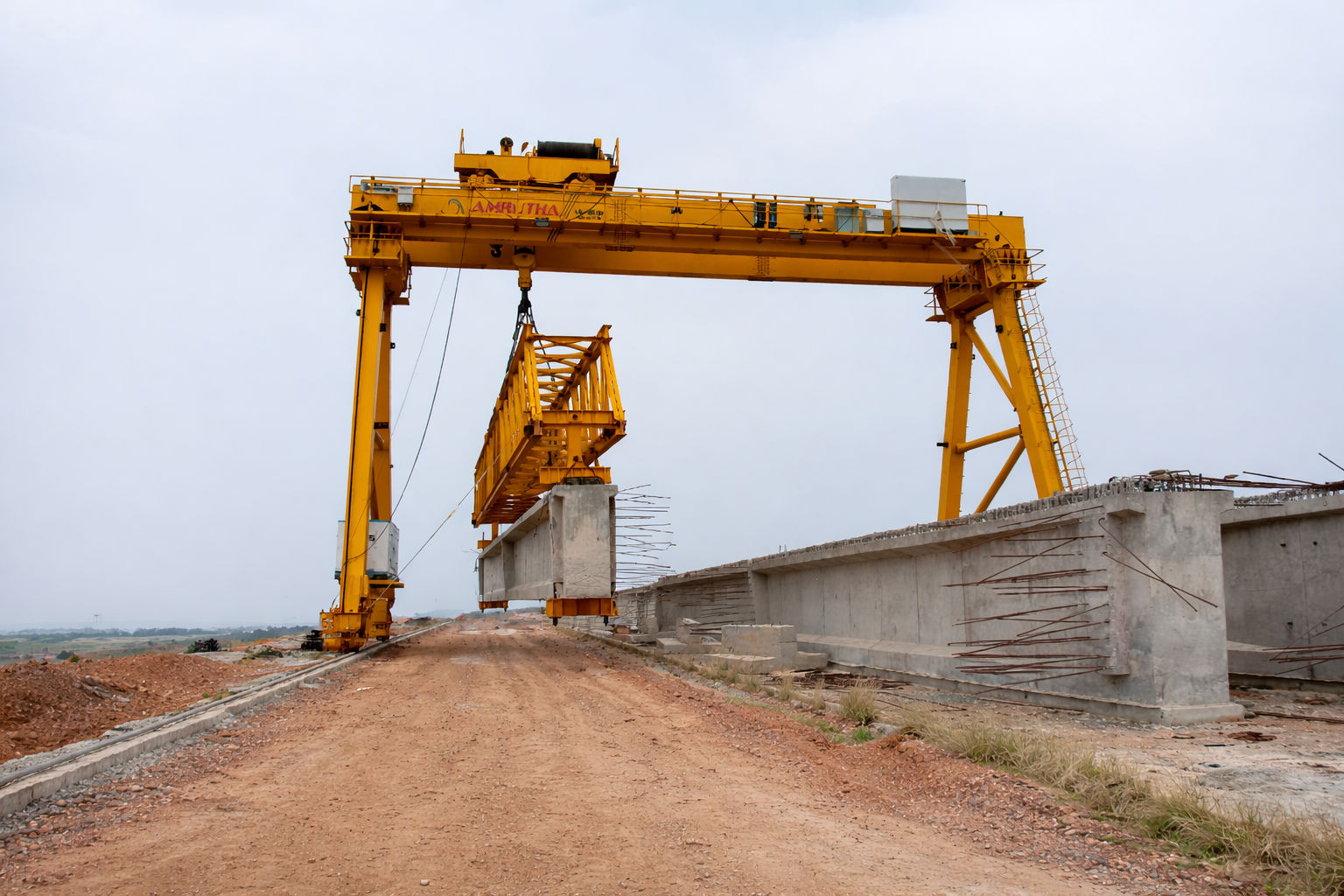 100 Ton Gantry Crane with I-Girder Launching System