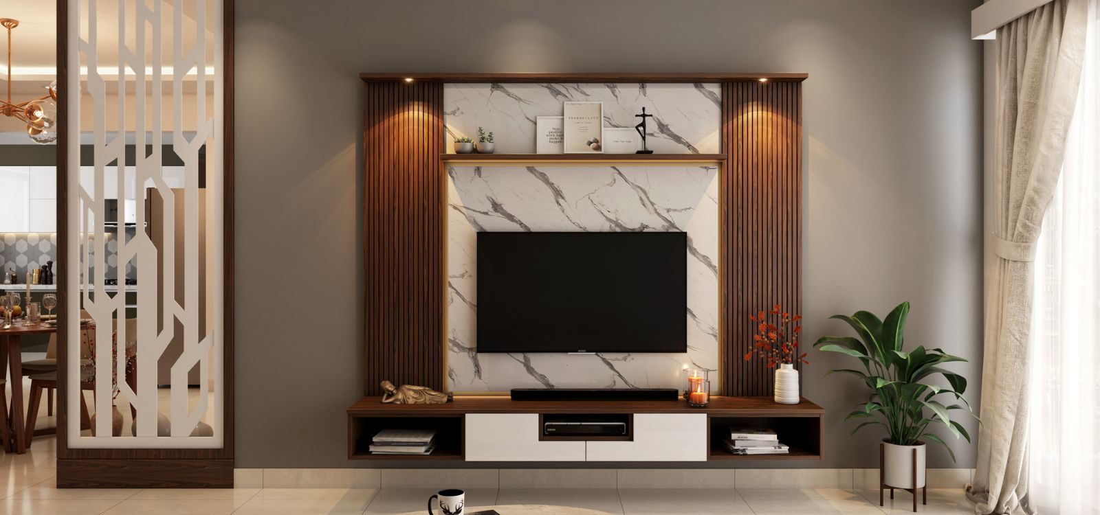 Wall-Mounted Entertainment Centre