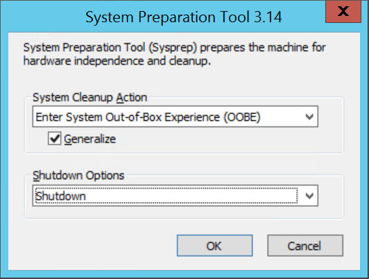 System Prep Dialog